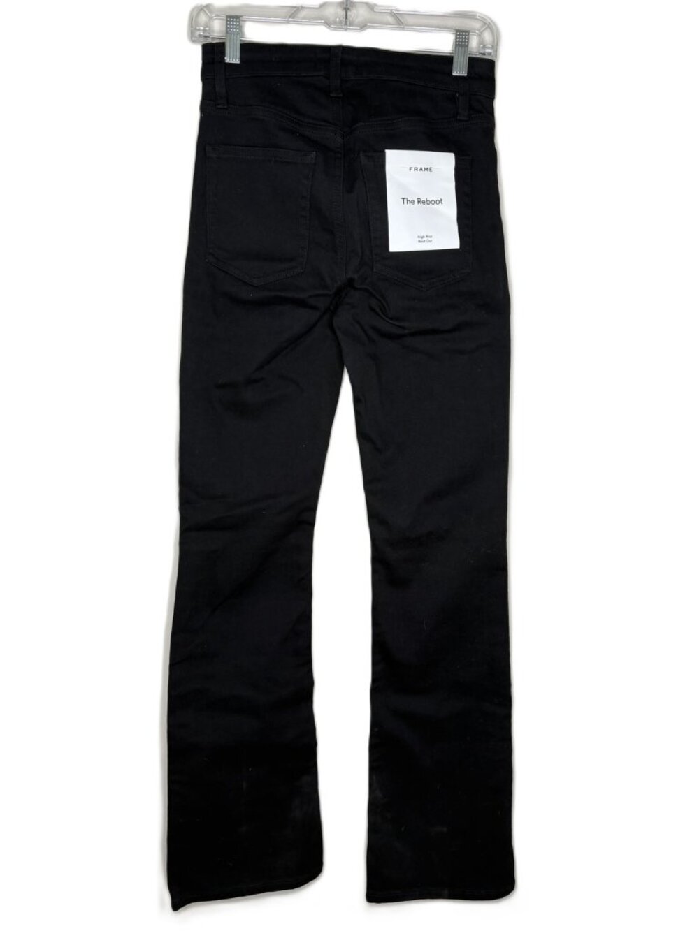 FRAME Reboot High Rise Bootcut Jeans – Black – Size 27 – NWT Soft Stretch Denim - Picture 4 of 14
